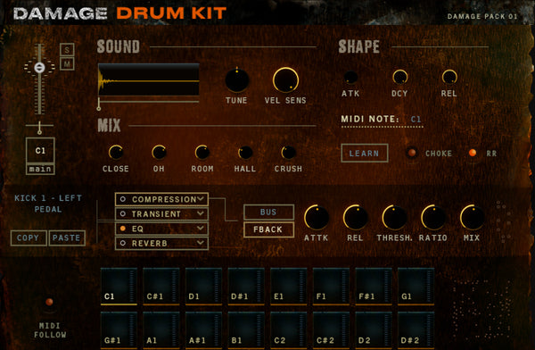 Damage Drum Kit: The Hardest Hitting Drum VST | Heavyocity