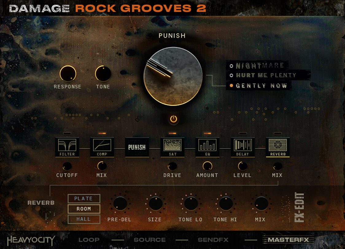 DTM・DAW Heavyocity DAMAGE Damage Rock Grooves 2: Modern Groove VST | Heavyocity