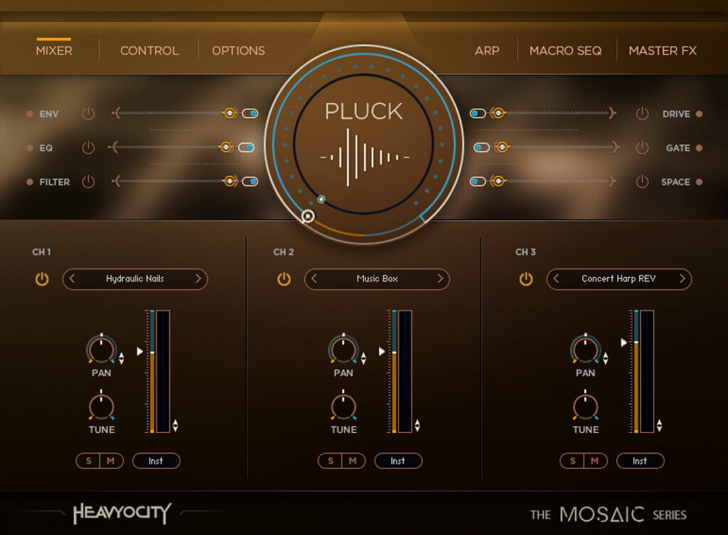 Heavyocity Mosaic Pluck: Organic & Analog Synth Pluck VST